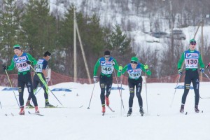 Ivrige skiløpere fra arrangørklubben
